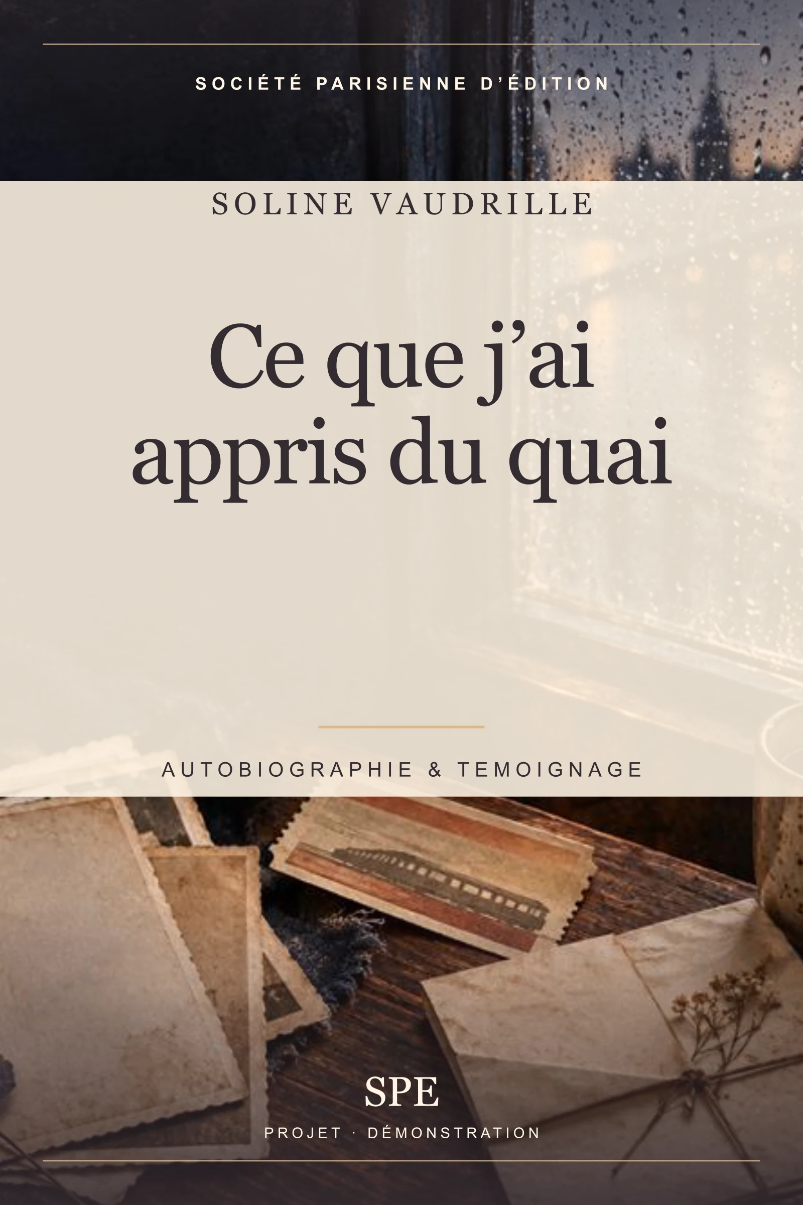 Couverture fictive : Ce que j’ai appris du quai