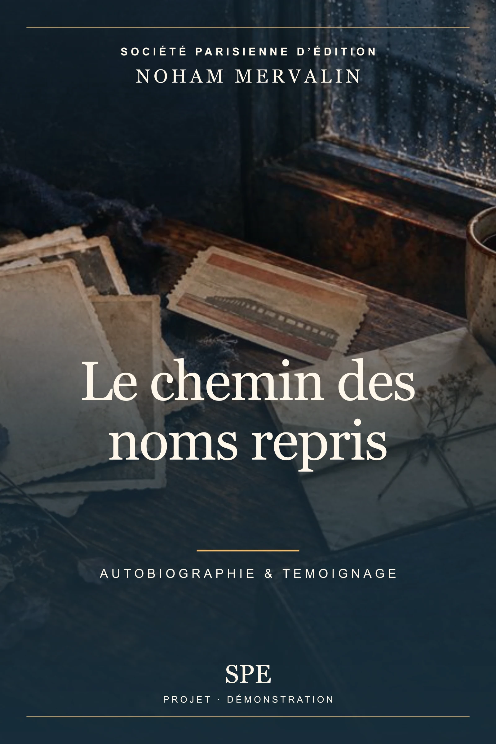 Couverture fictive : Le chemin des noms repris