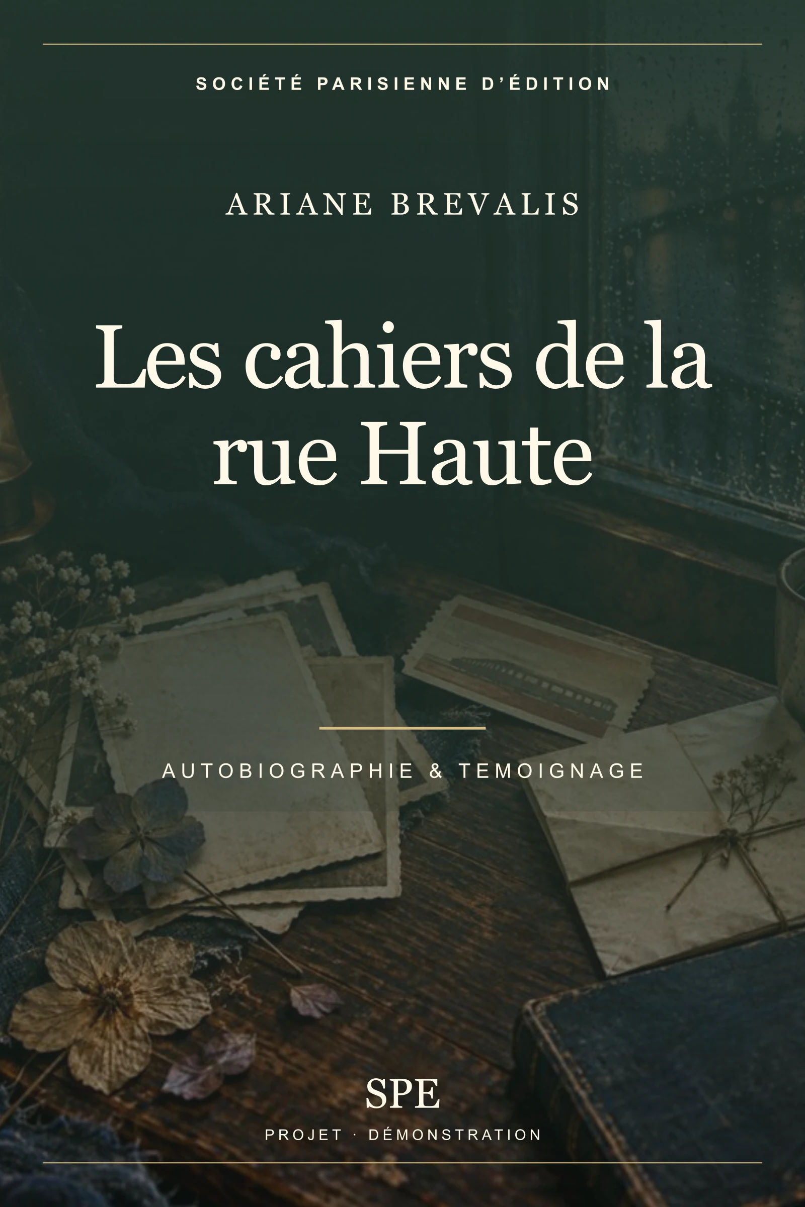 Couverture fictive : Les cahiers de la rue Haute