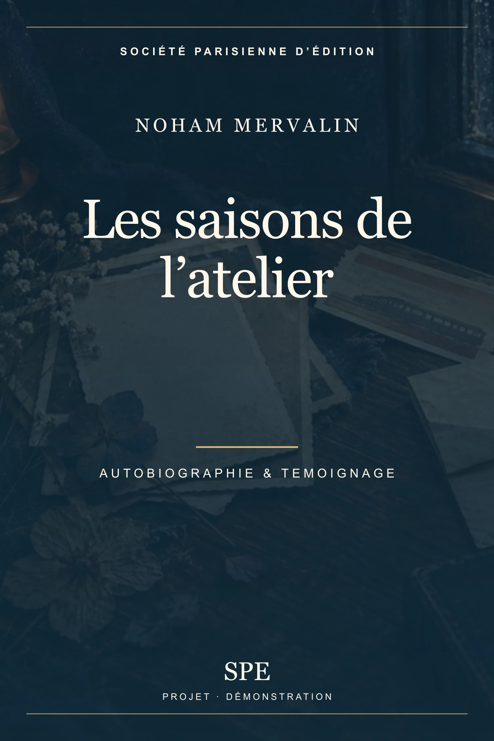 Couverture fictive : Les saisons de l’atelier