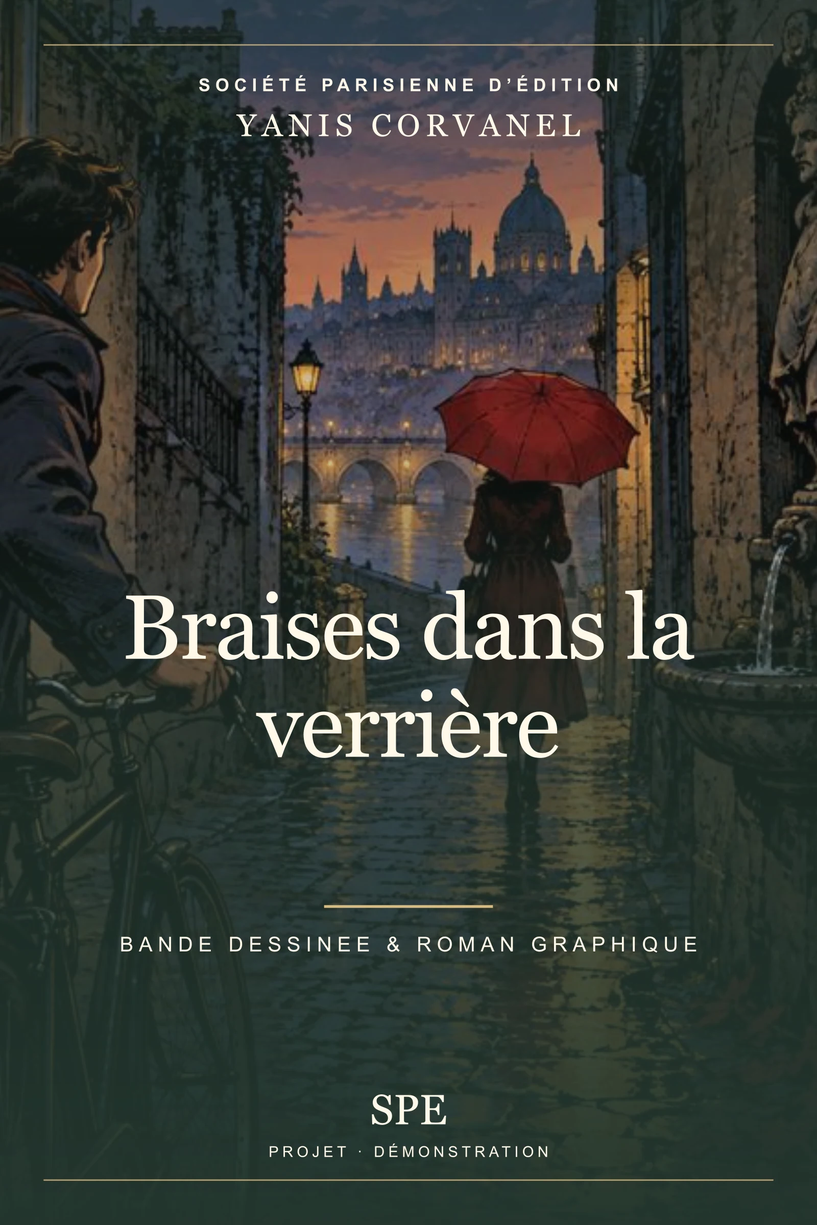 Couverture fictive : Braises dans la verrière