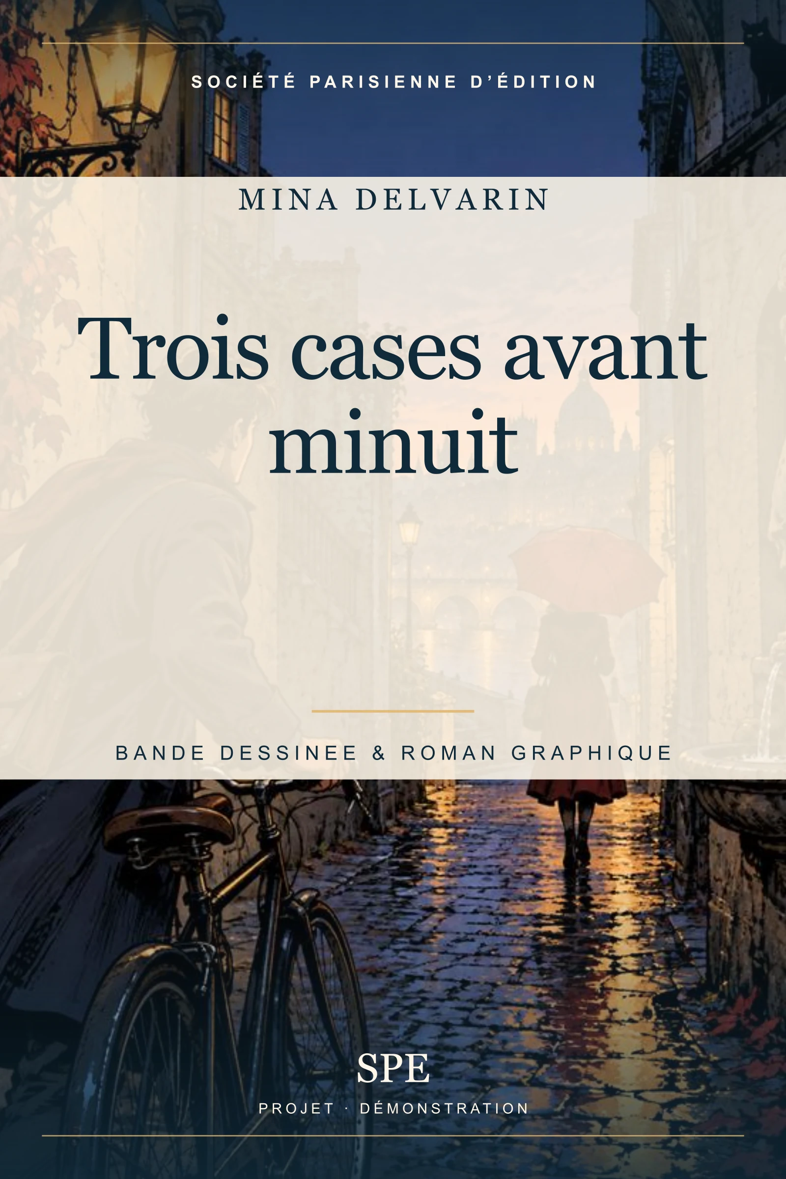 Couverture fictive : Trois cases avant minuit