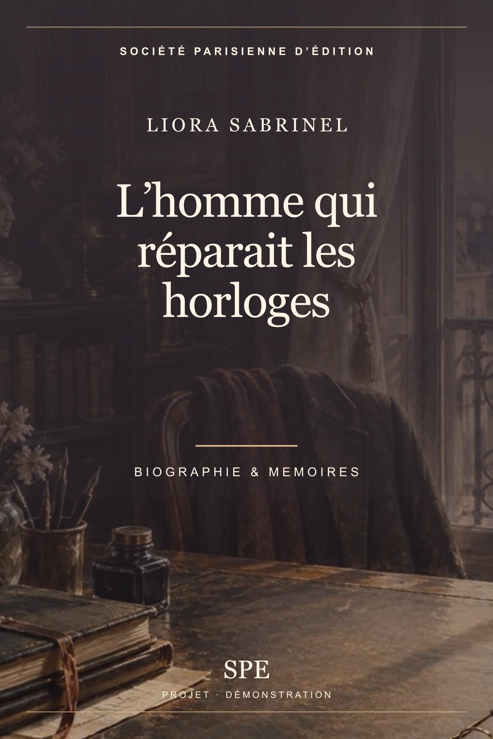 Couverture fictive : L’homme qui réparait les horloges