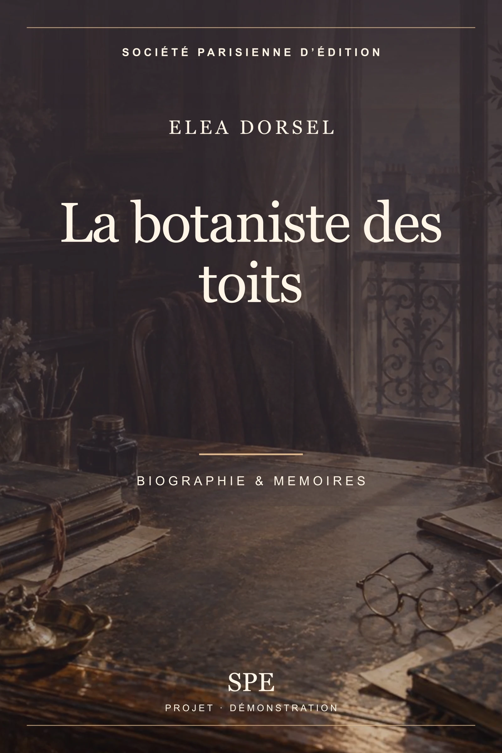 Couverture fictive : La botaniste des toits