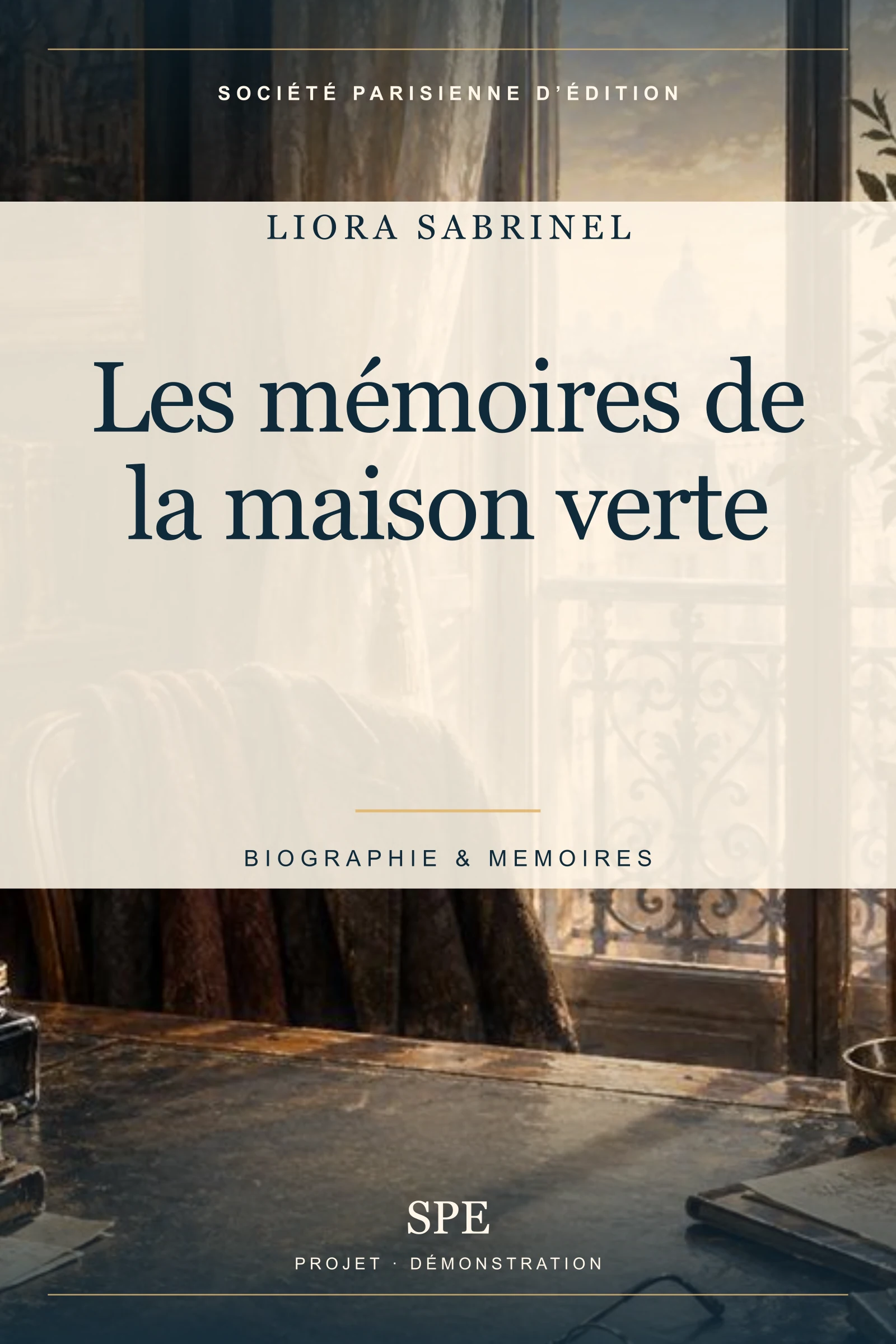 Couverture fictive : Les mémoires de la maison verte