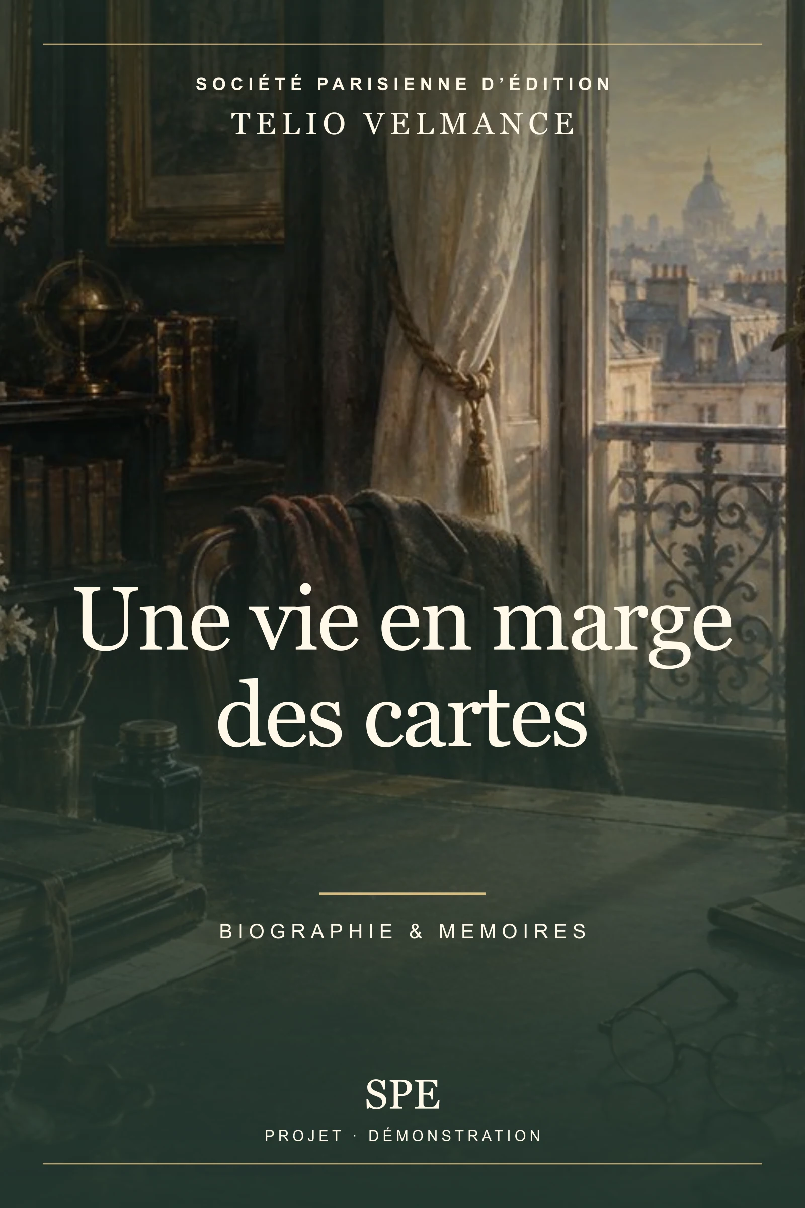 Couverture fictive : Une vie en marge des cartes