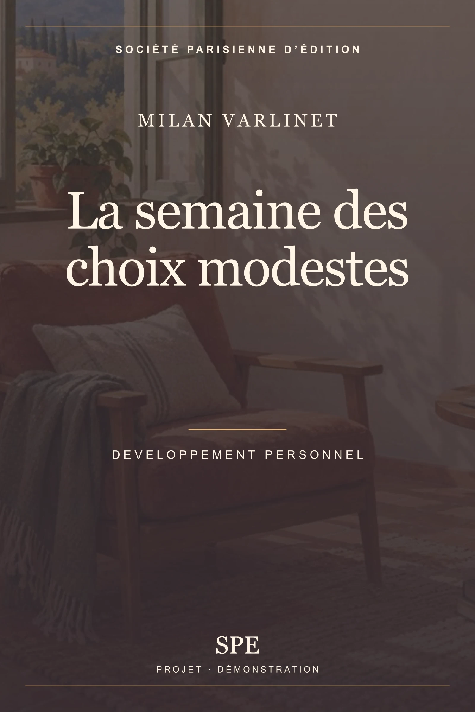 Couverture fictive : La semaine des choix modestes