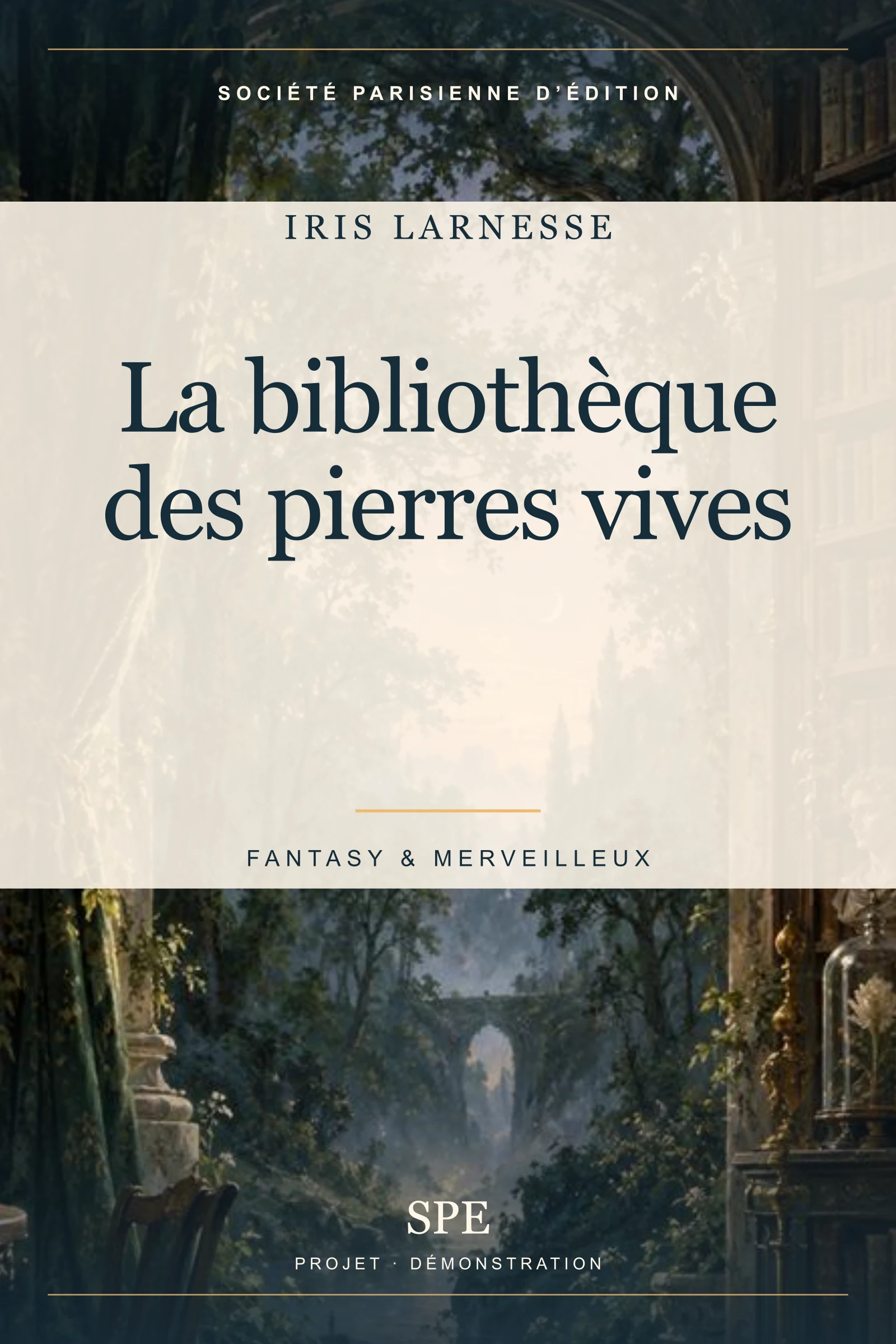 Couverture fictive : La bibliothèque des pierres vives