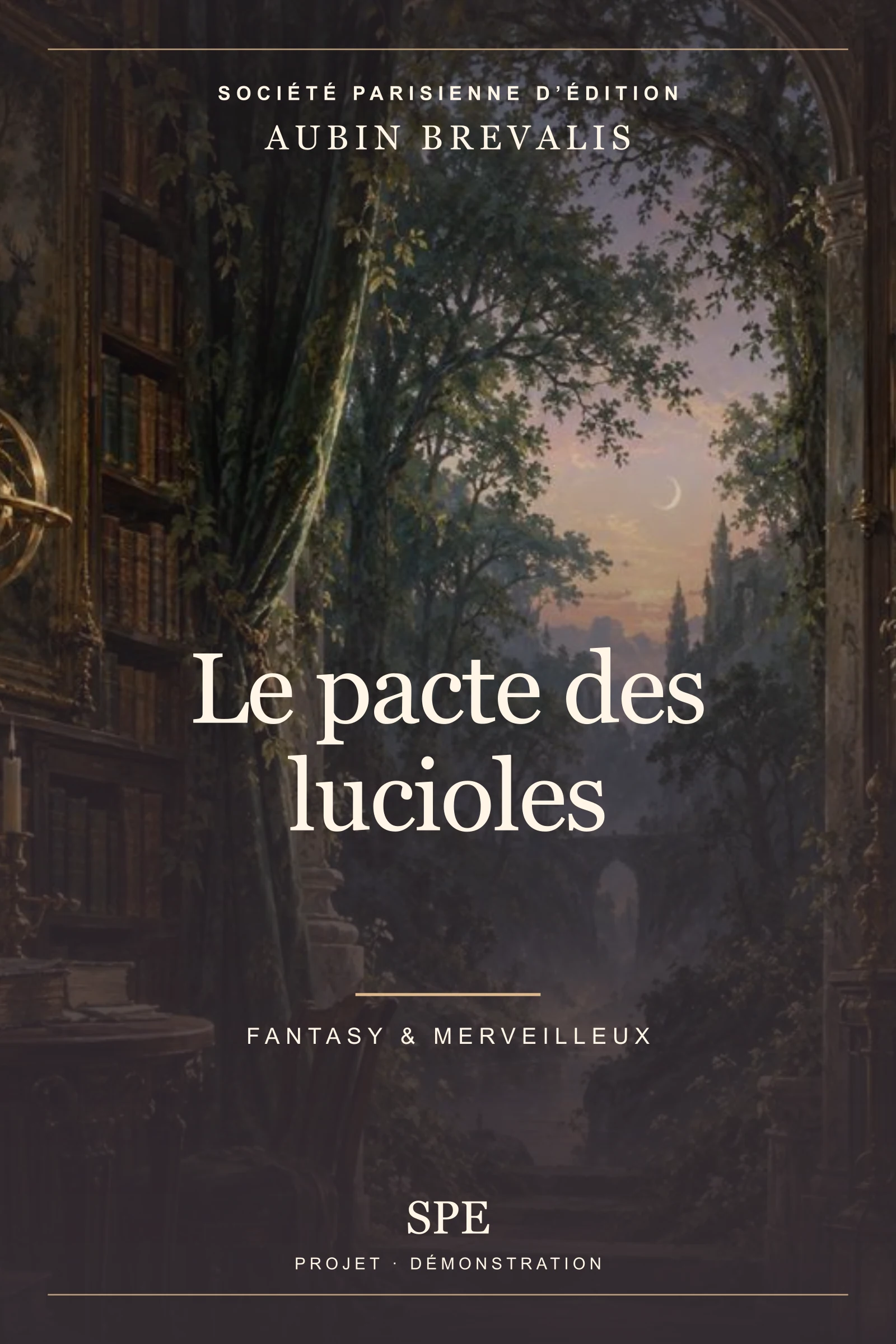 Couverture fictive : Le pacte des lucioles