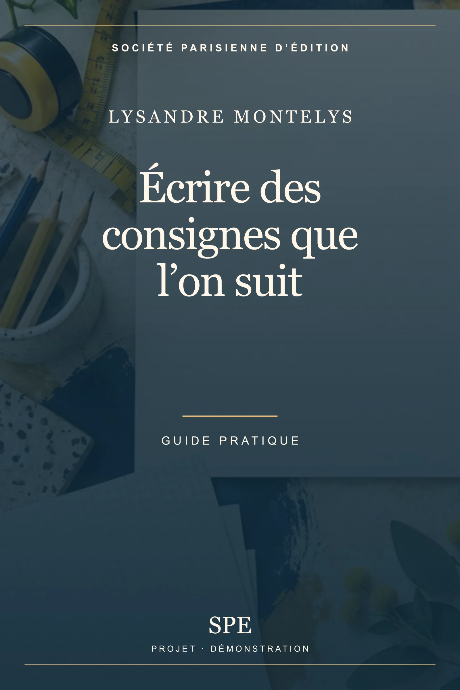 Couverture fictive : Écrire des consignes que l’on suit