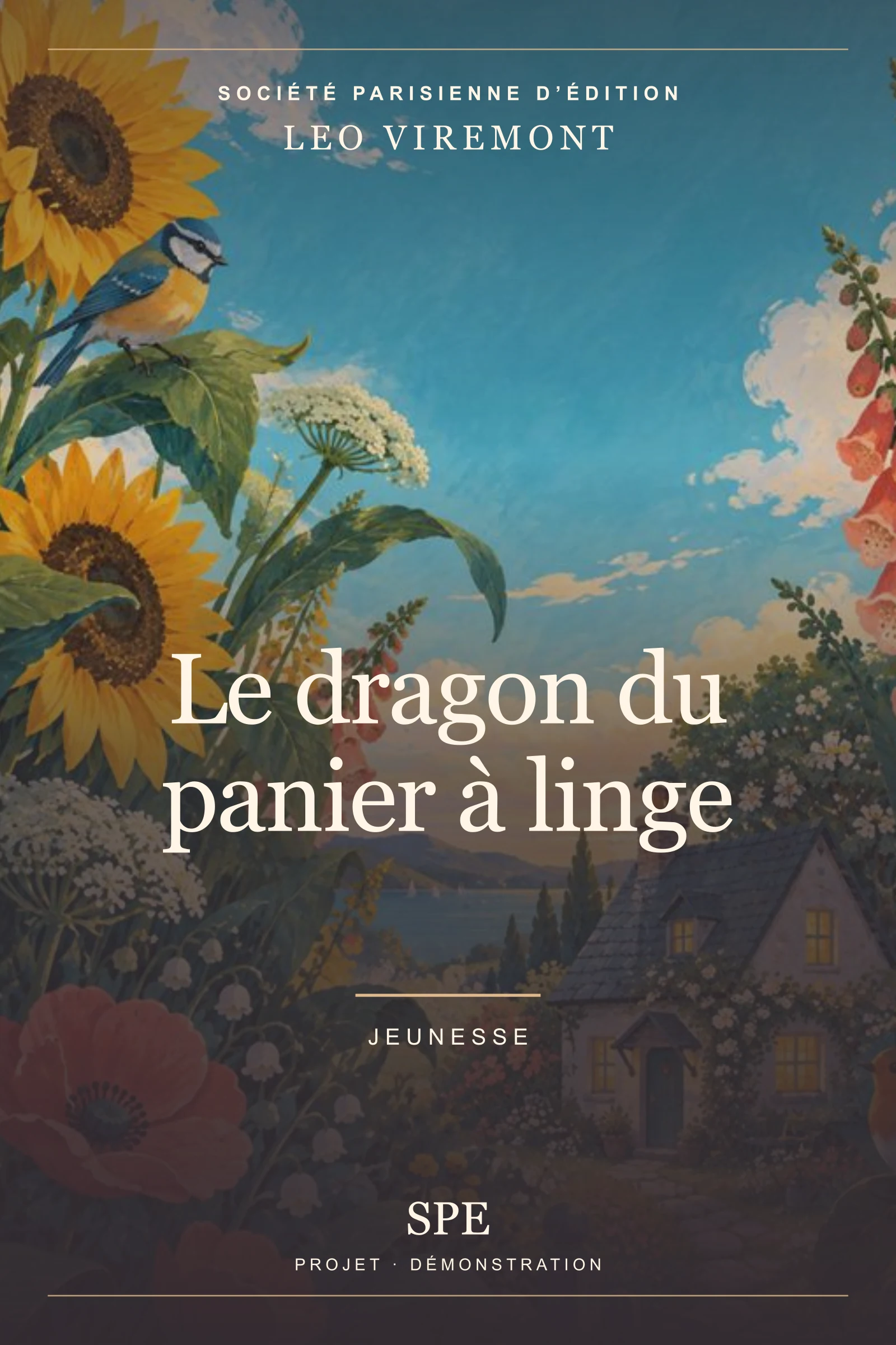 Couverture fictive : Le dragon du panier à linge