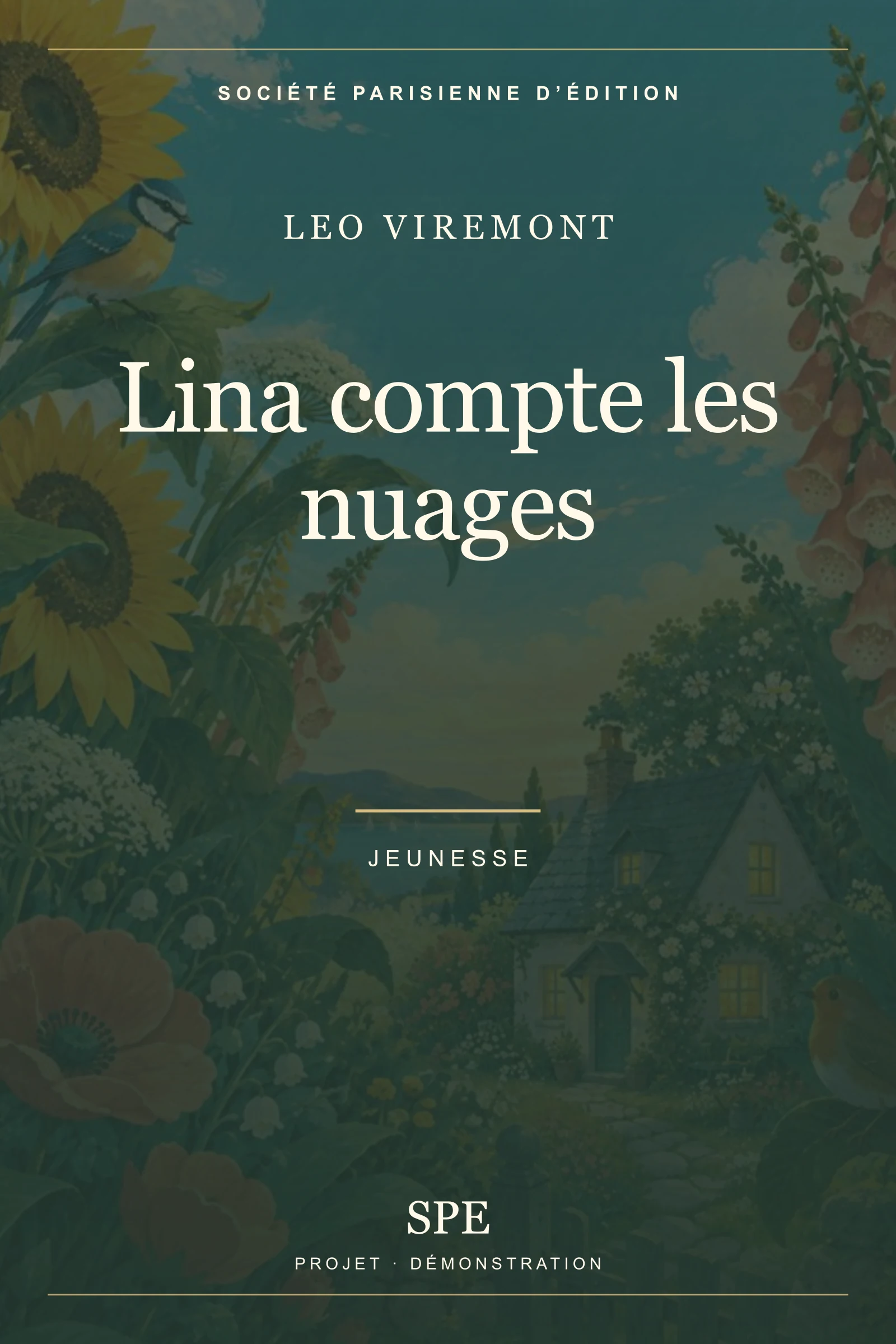 Couverture fictive : Lina compte les nuages
