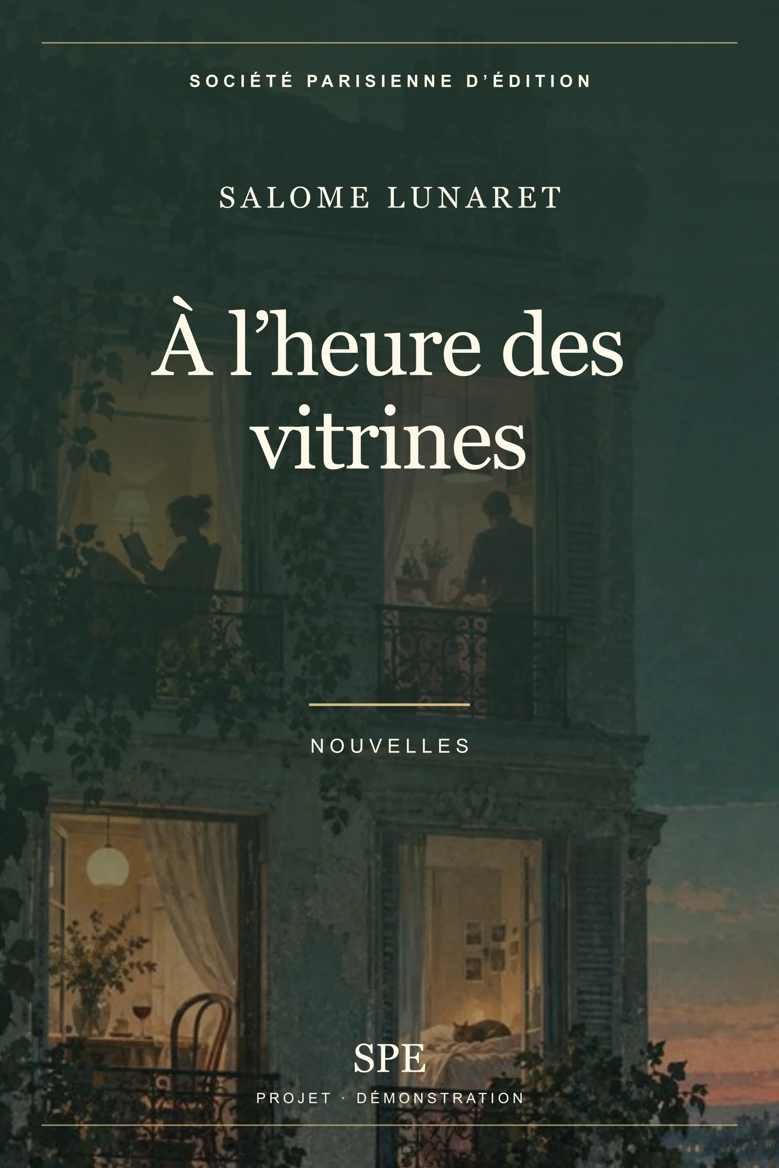 Couverture fictive : À l’heure des vitrines