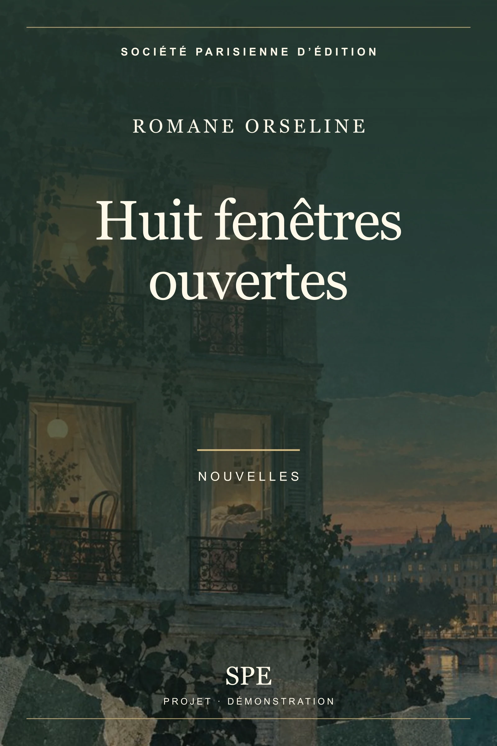 Couverture fictive : Huit fenêtres ouvertes