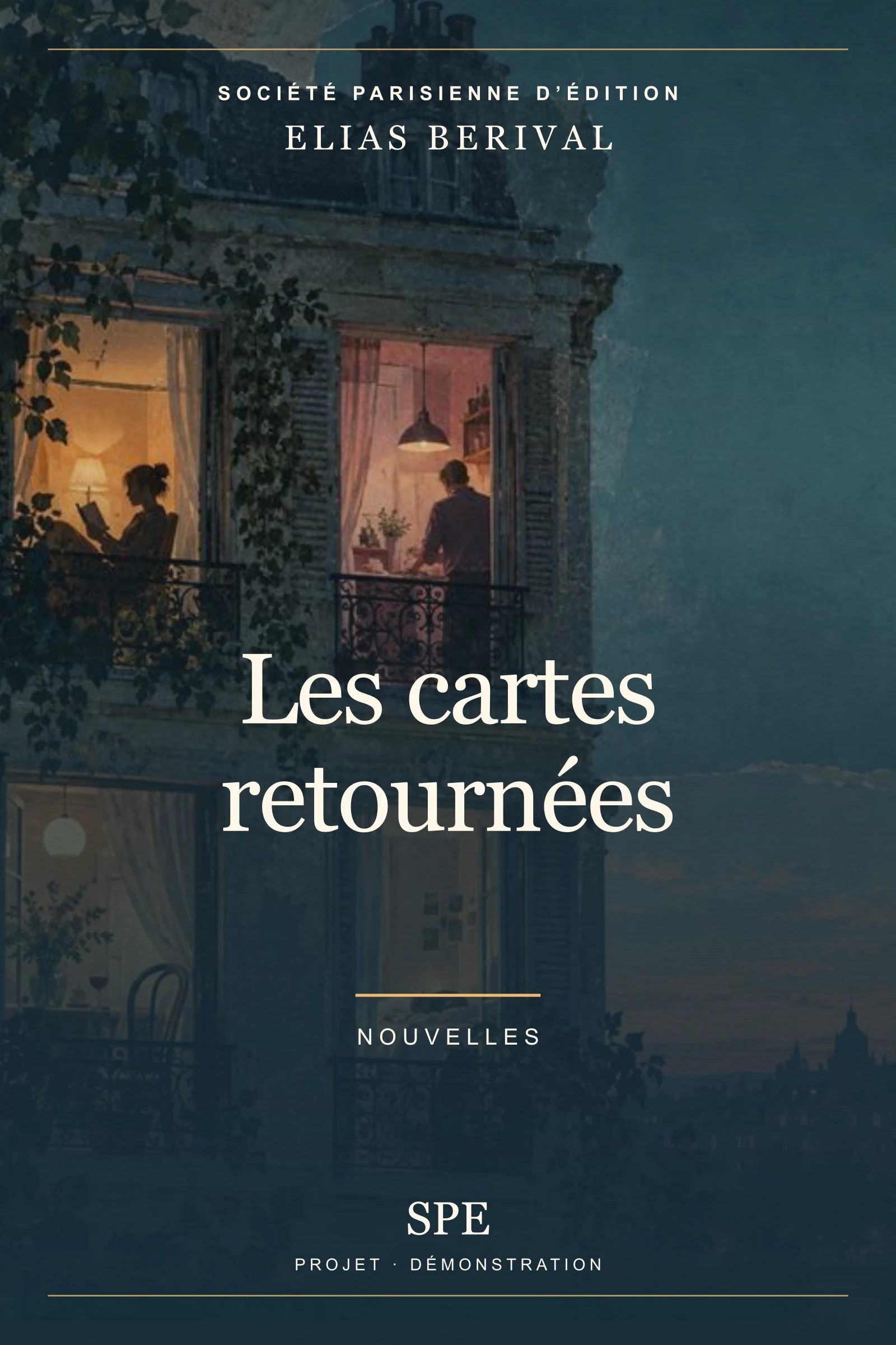 Couverture fictive : Les cartes retournées