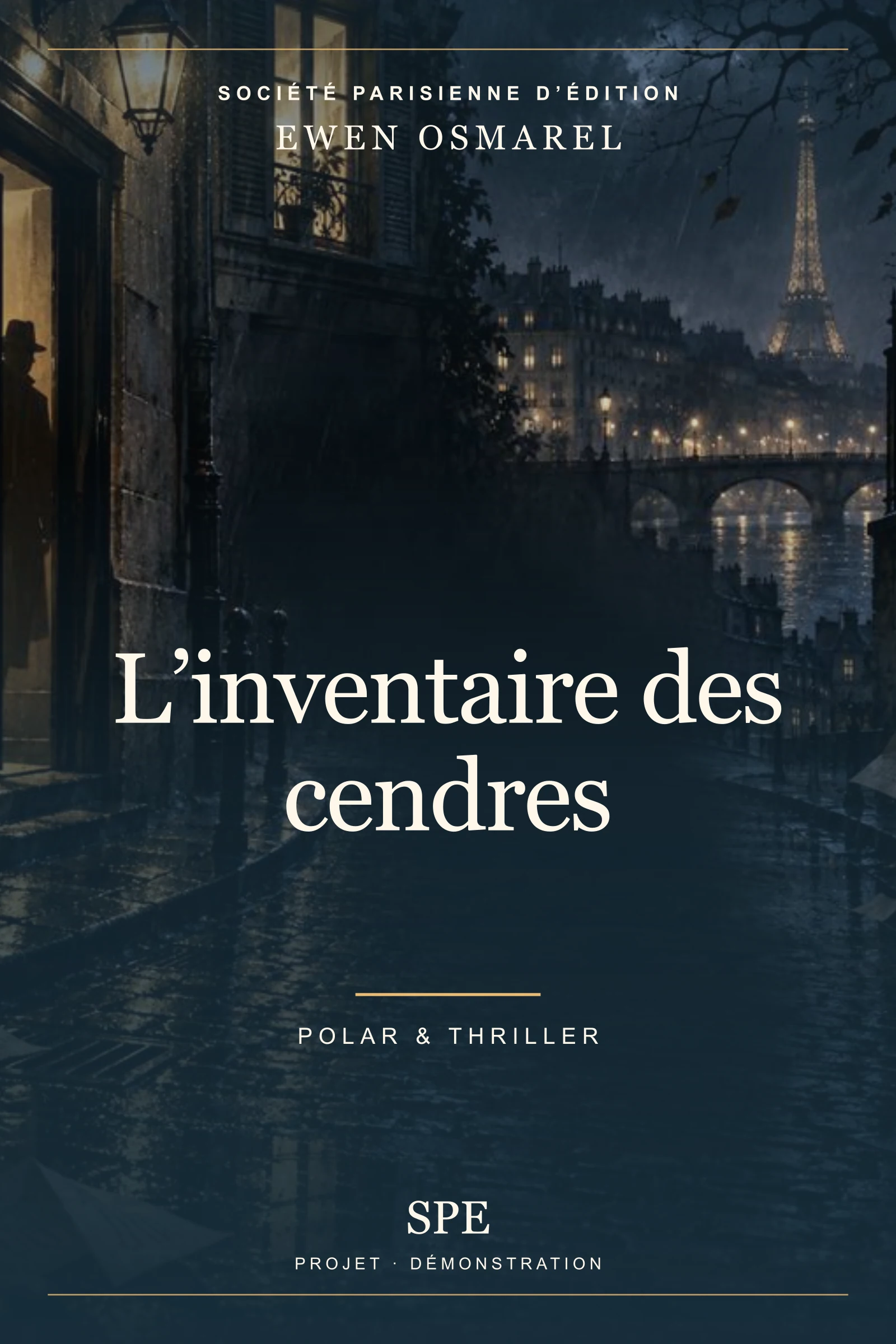 Couverture fictive : L’inventaire des cendres