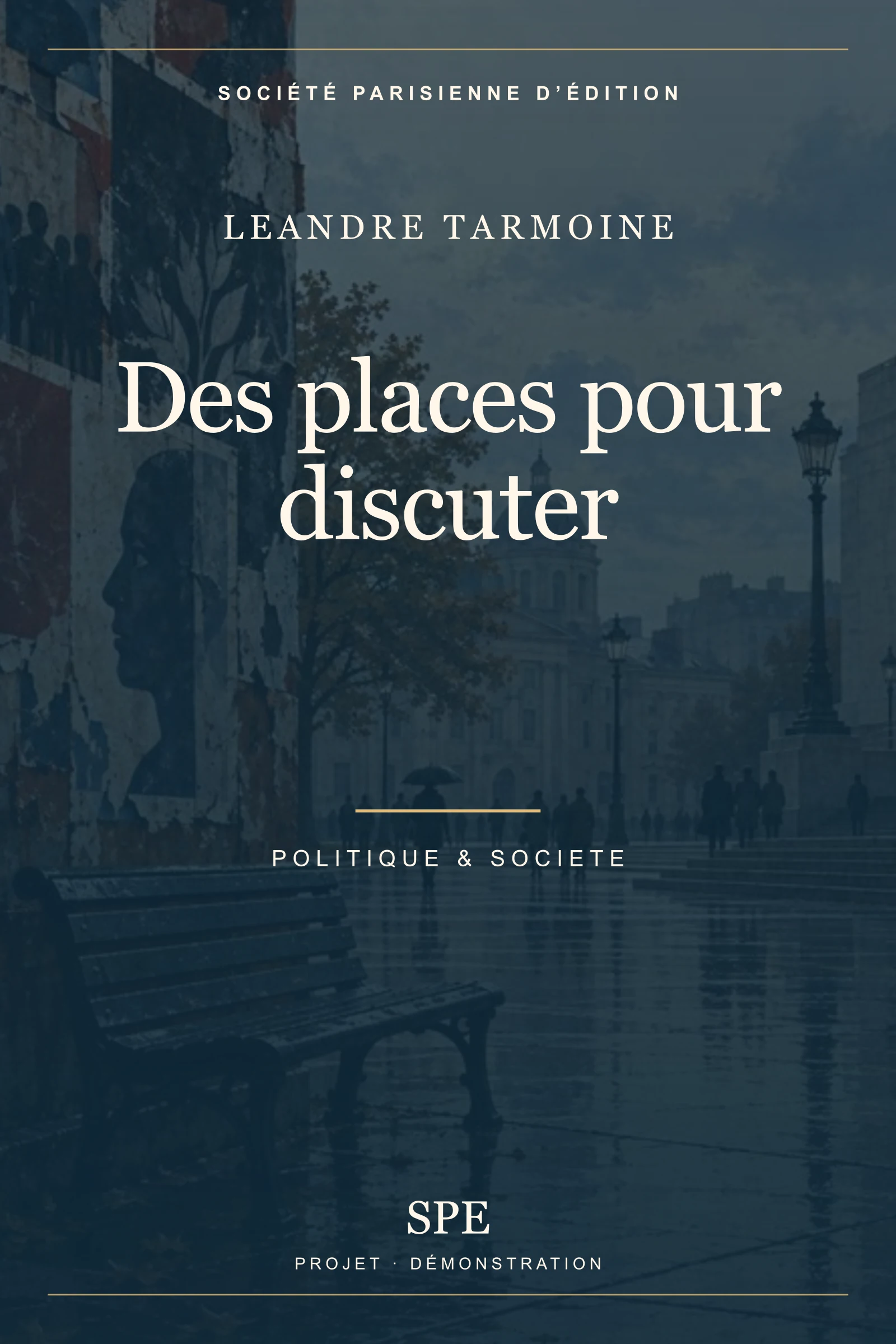 Couverture fictive : Des places pour discuter