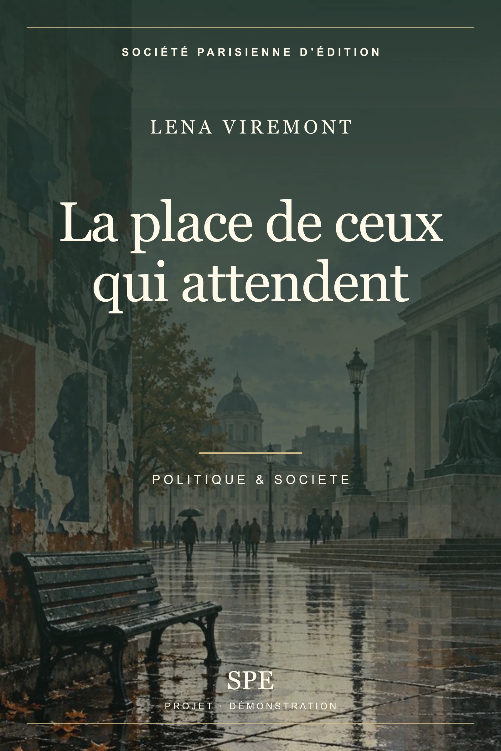 Couverture fictive : La place de ceux qui attendent