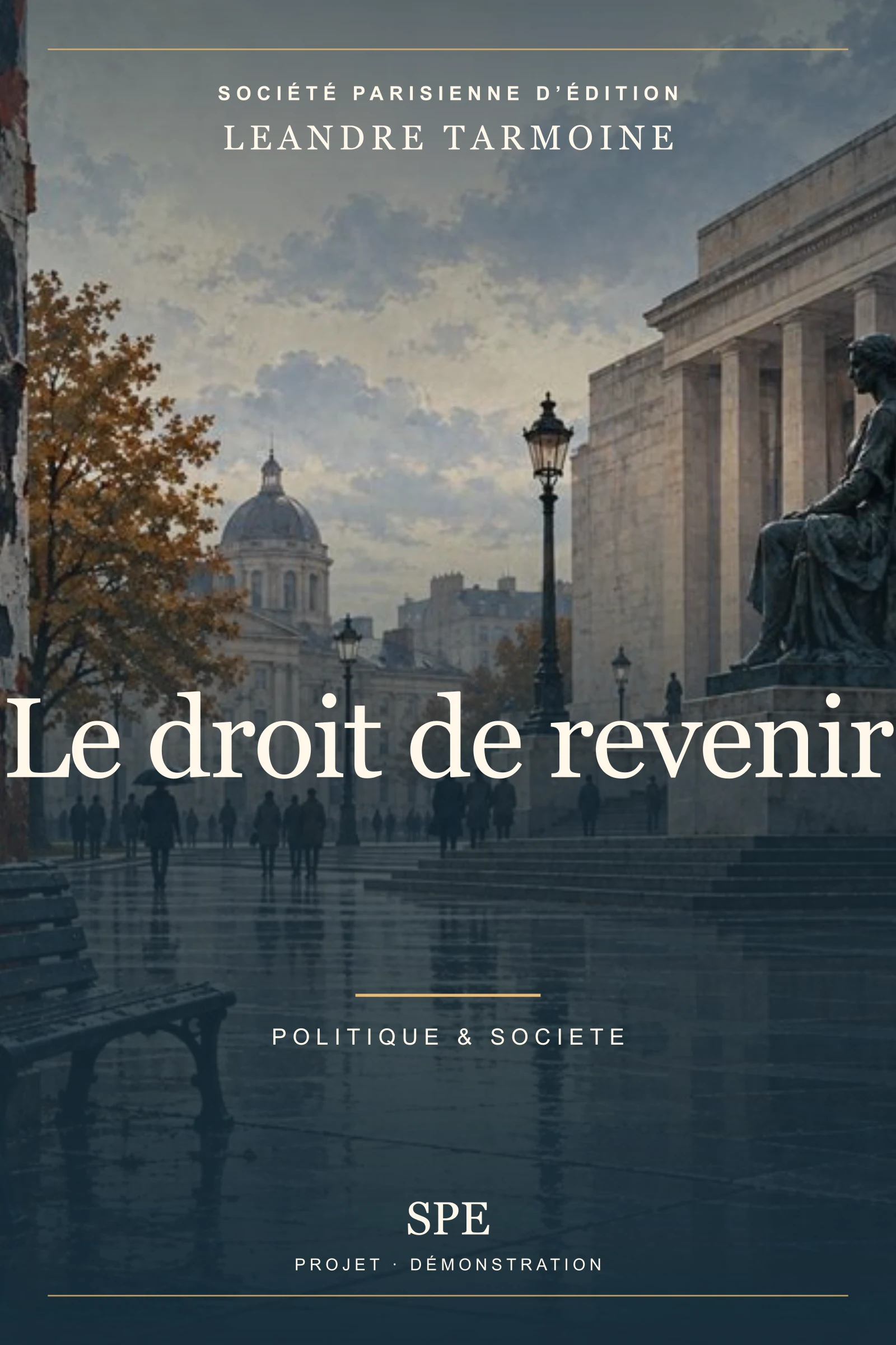 Couverture fictive : Le droit de revenir