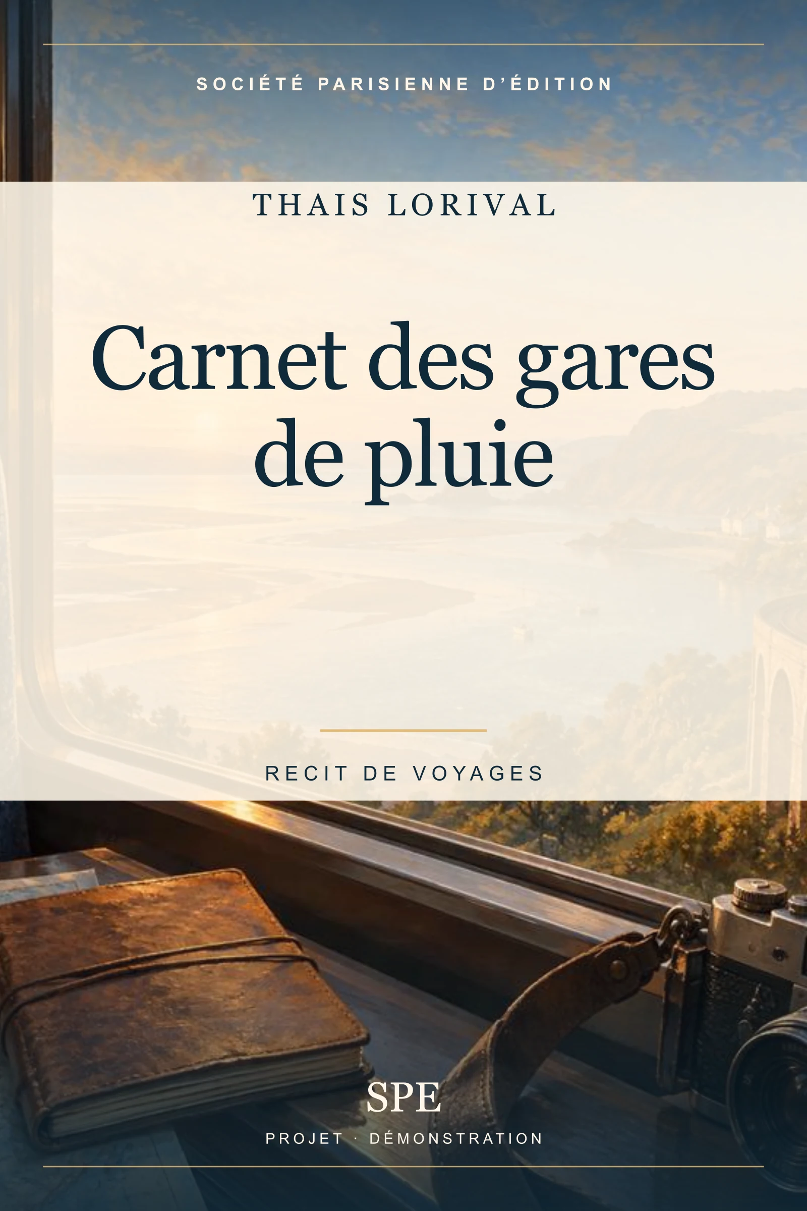 Couverture fictive : Carnet des gares de pluie