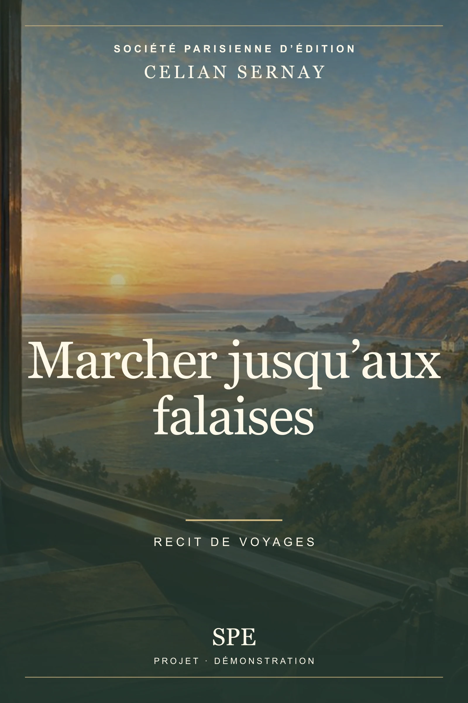 Couverture fictive : Marcher jusqu’aux falaises