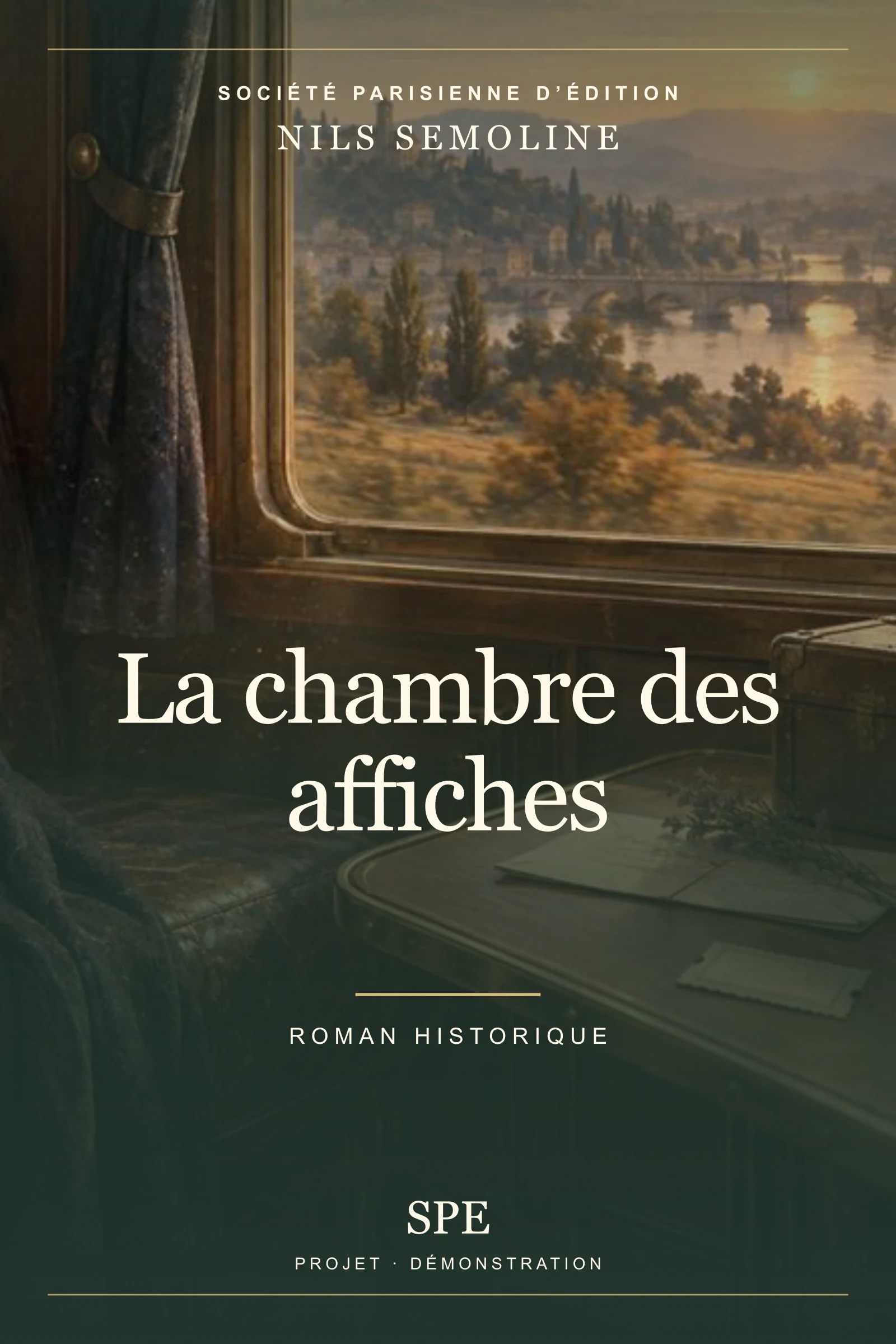 Couverture fictive : La chambre des affiches