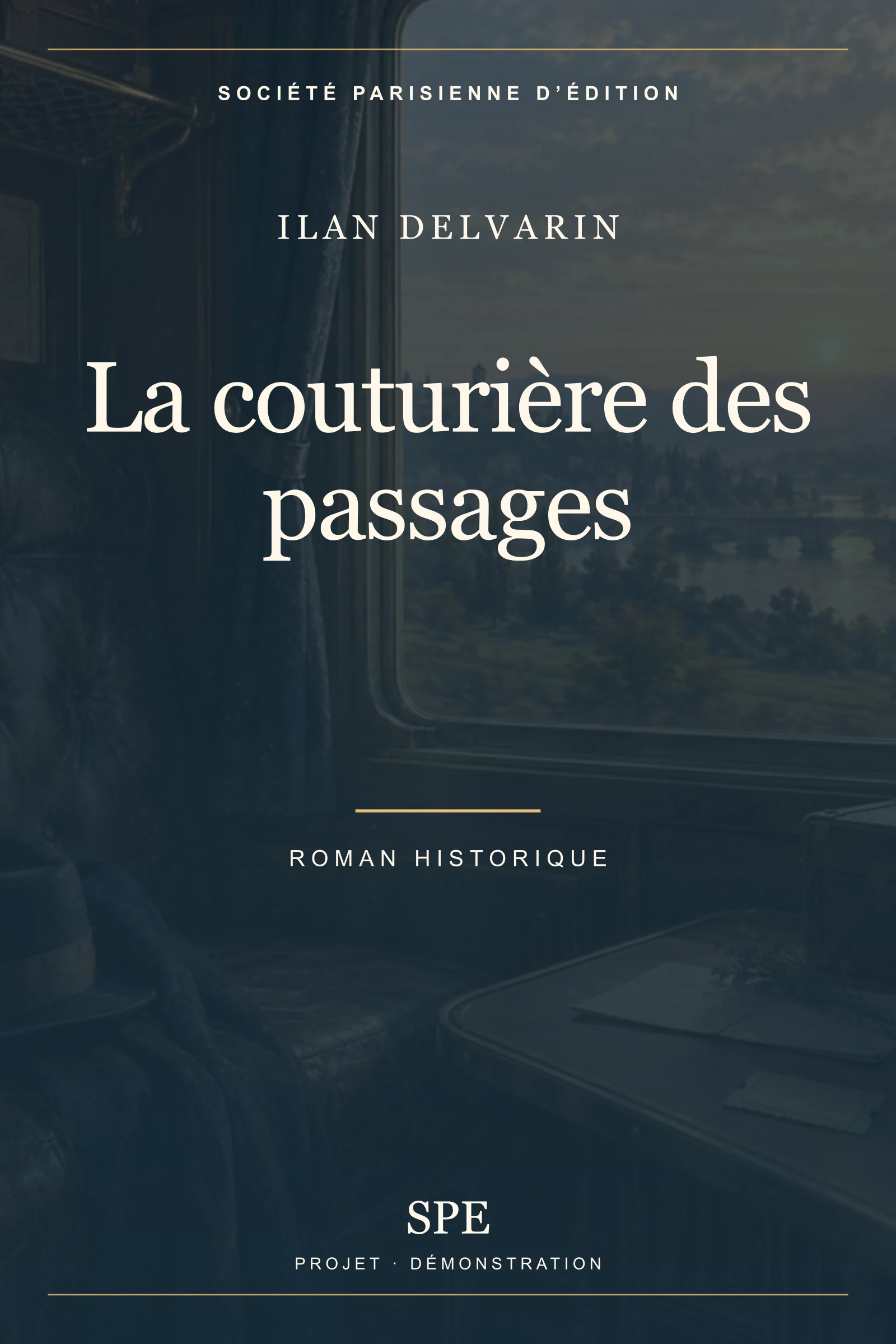Couverture fictive : La couturière des passages