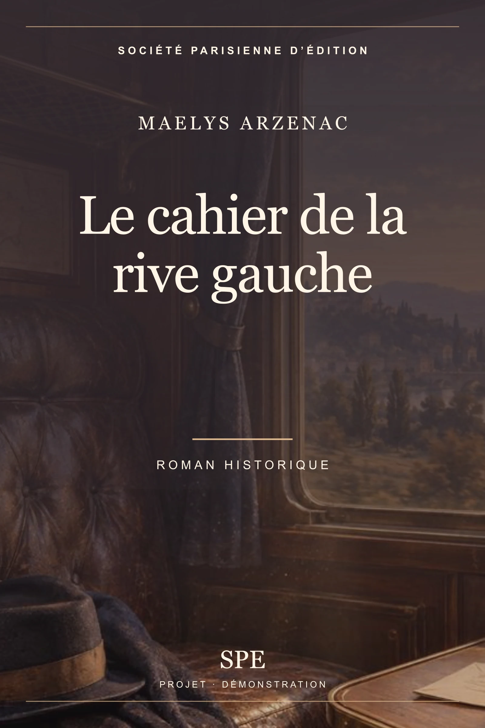 Couverture fictive : Le cahier de la rive gauche