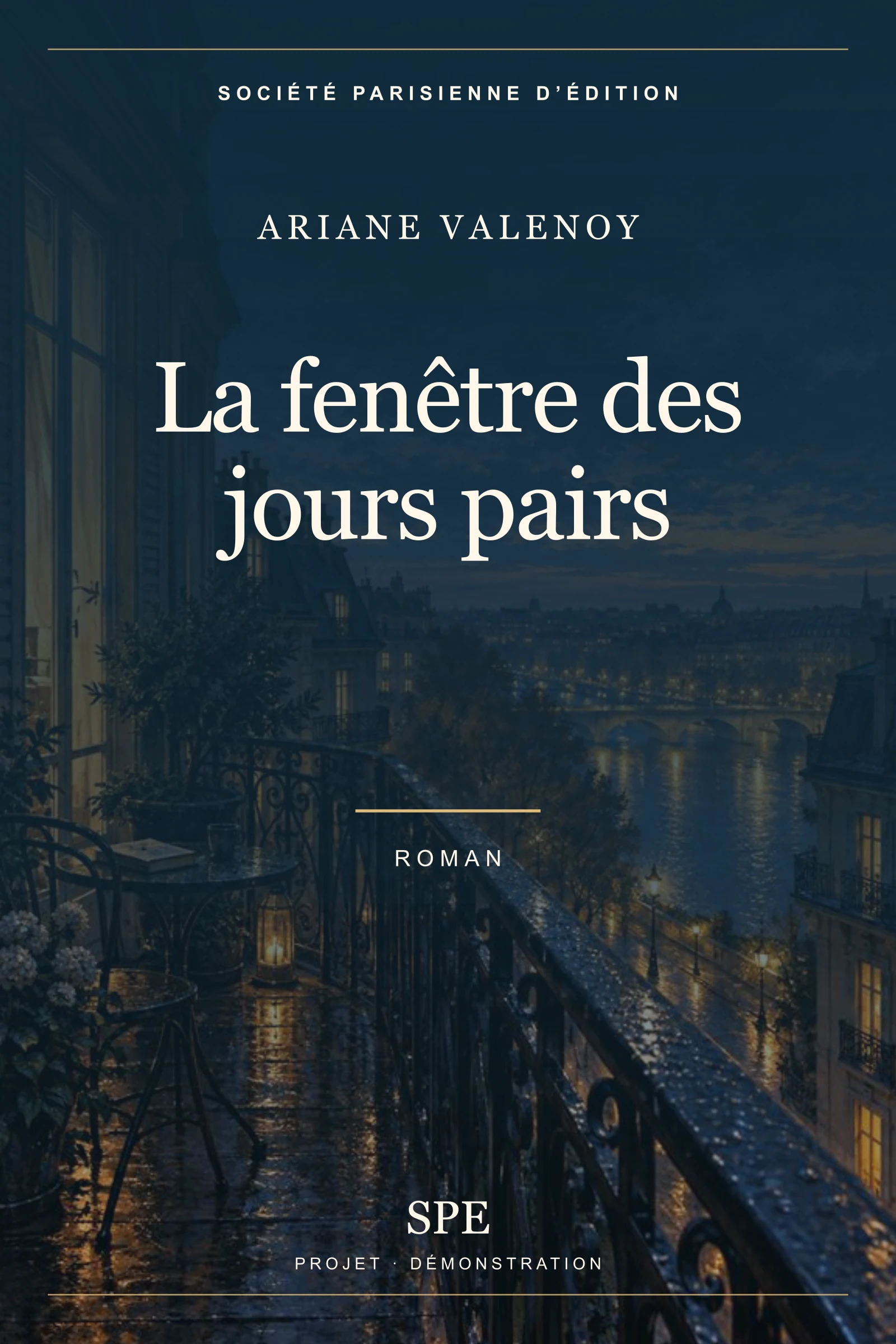 Couverture fictive : La fenêtre des jours pairs