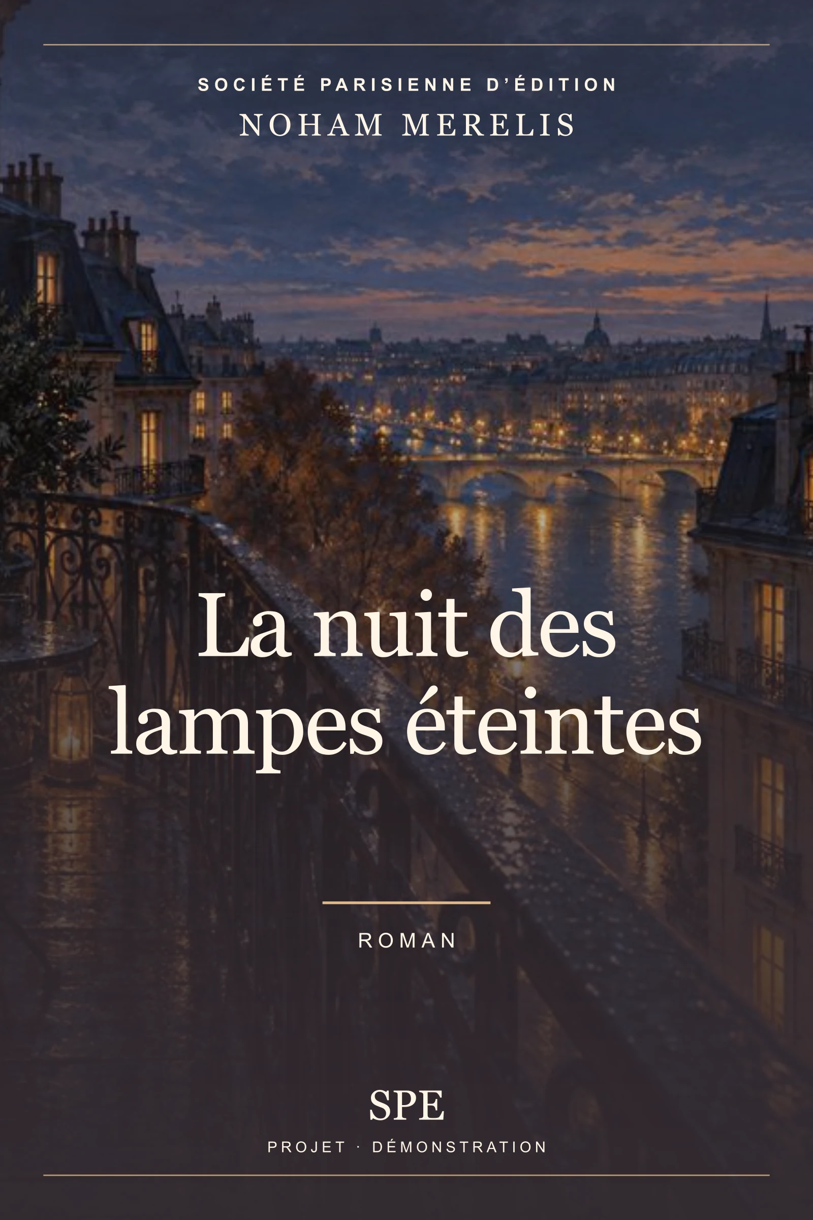 Couverture fictive : La nuit des lampes éteintes
