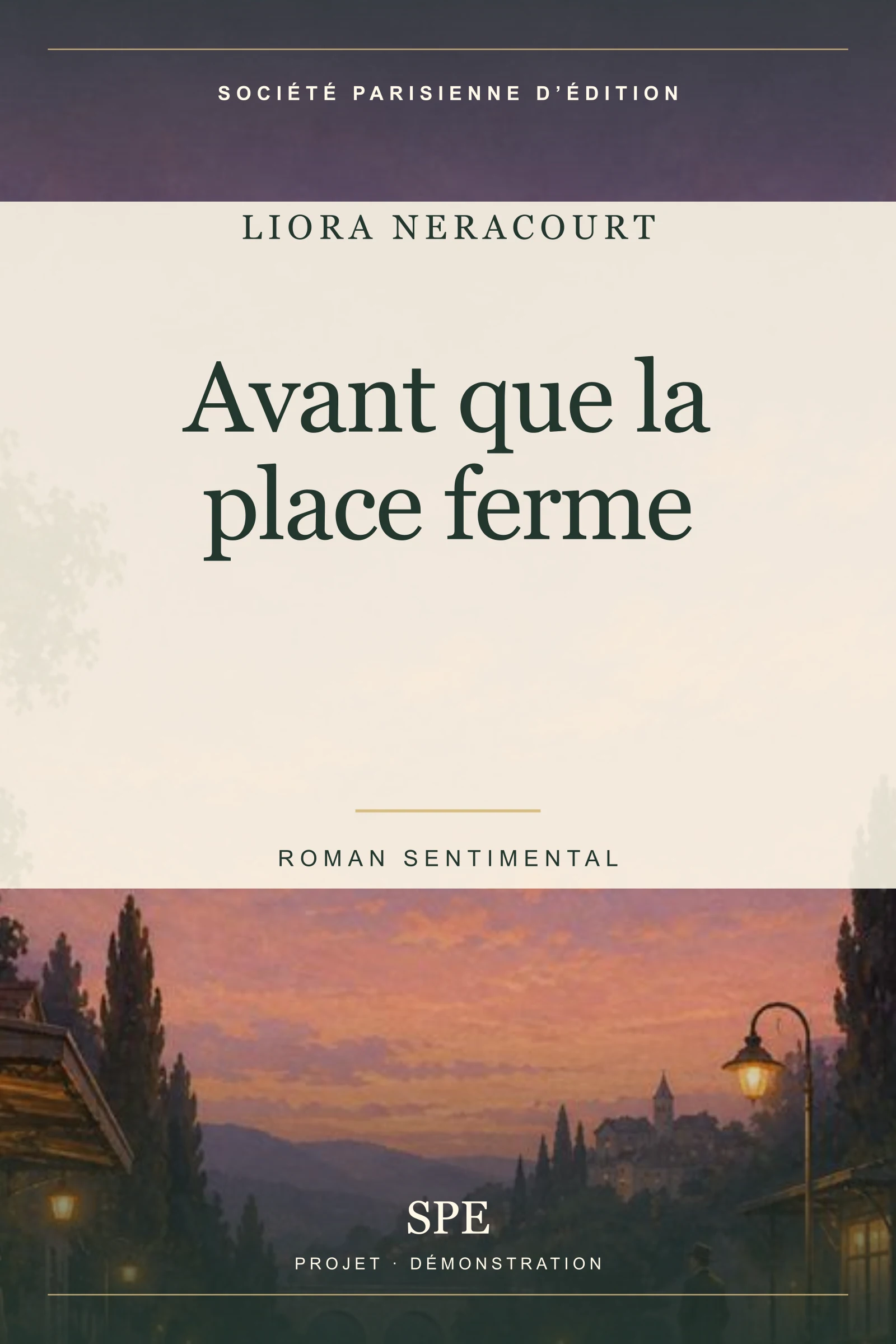 Couverture fictive : Avant que la place ferme