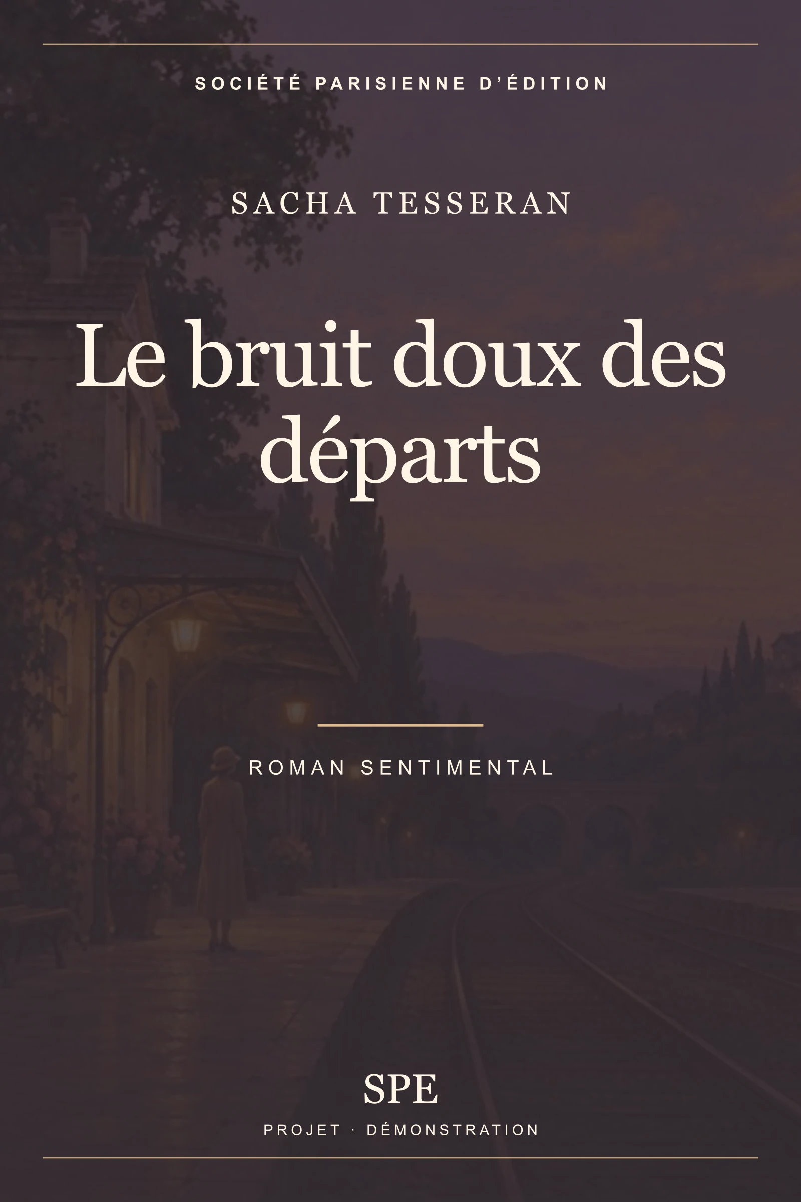 Couverture fictive : Le bruit doux des départs