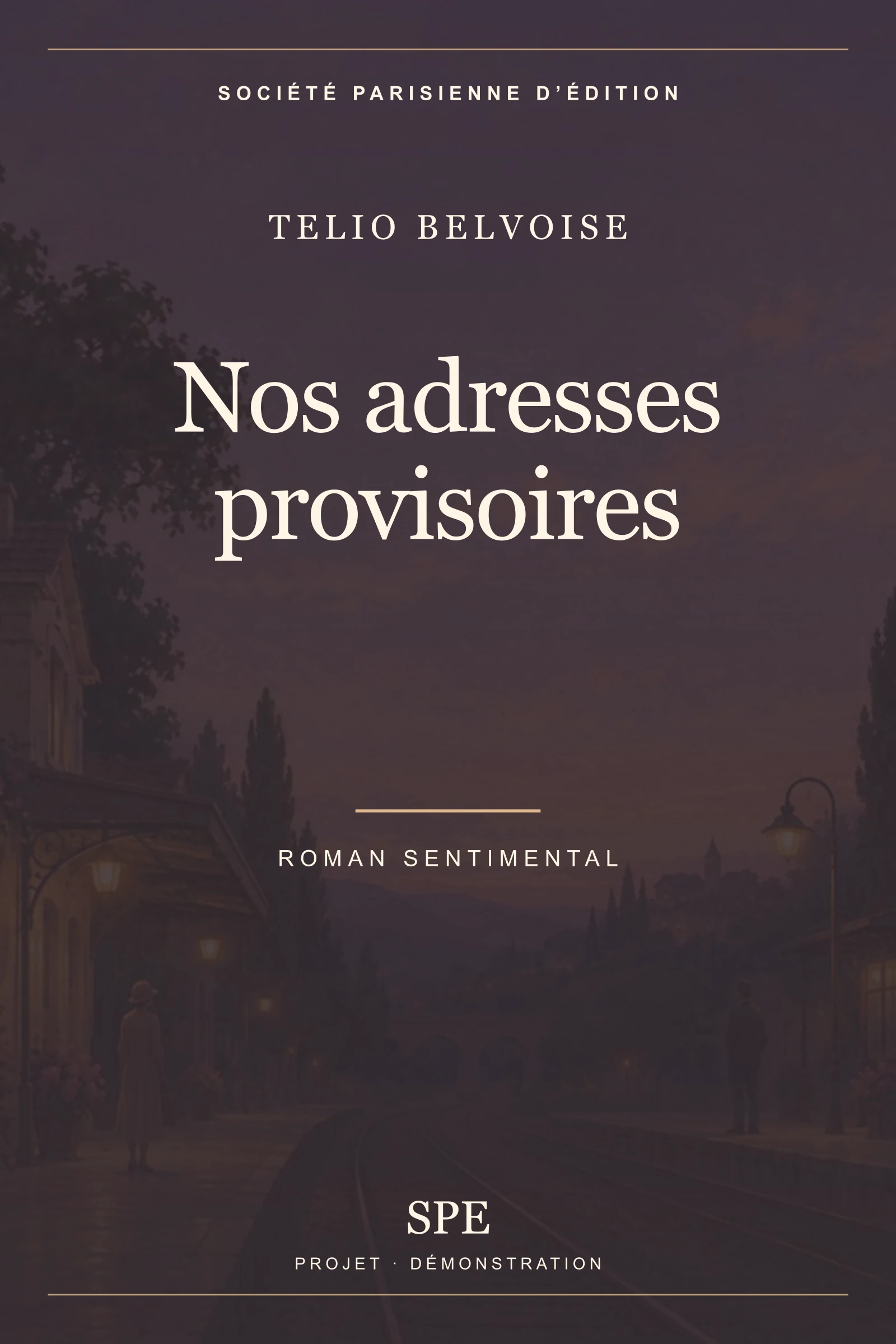 Couverture fictive : Nos adresses provisoires