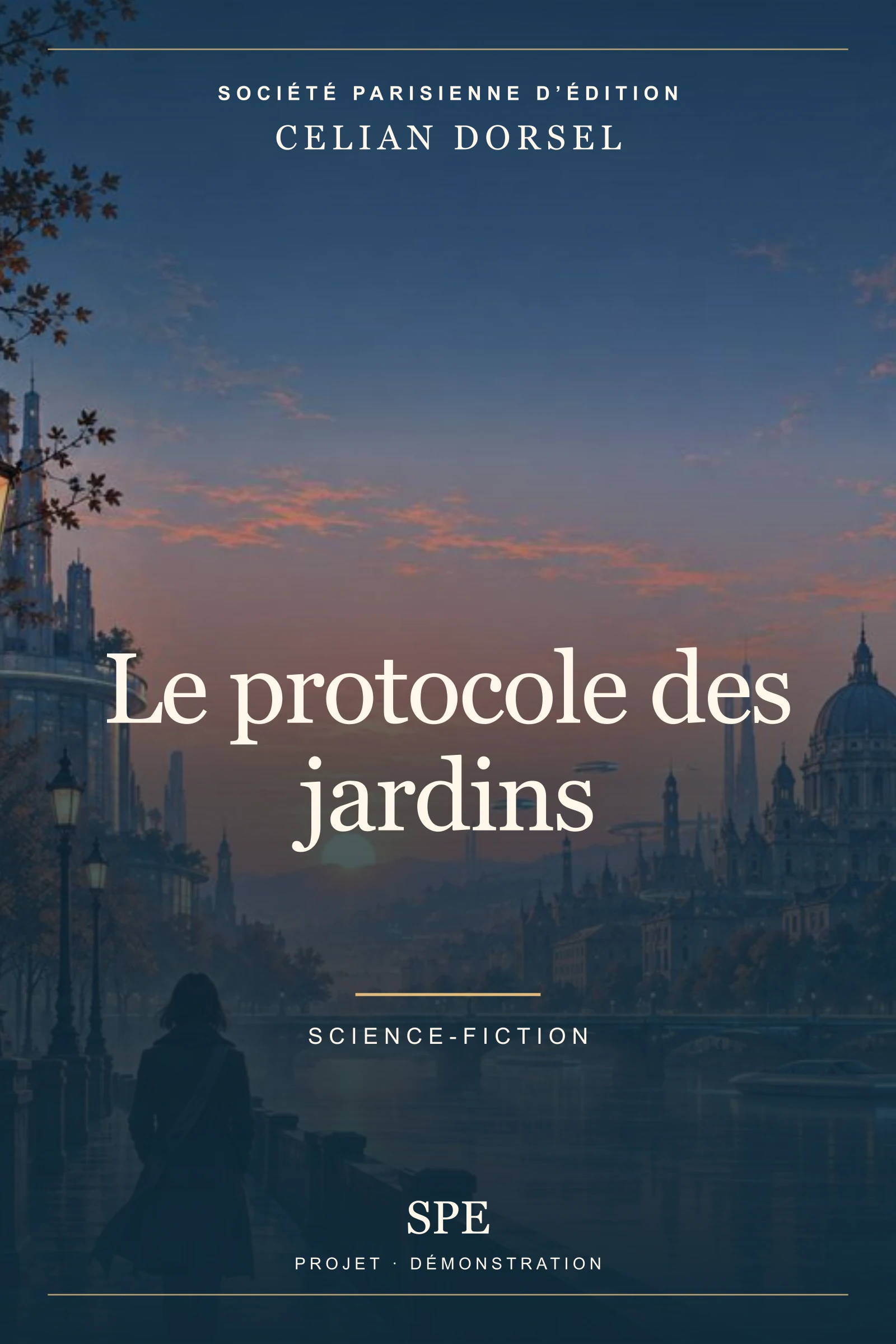 Couverture fictive : Le protocole des jardins