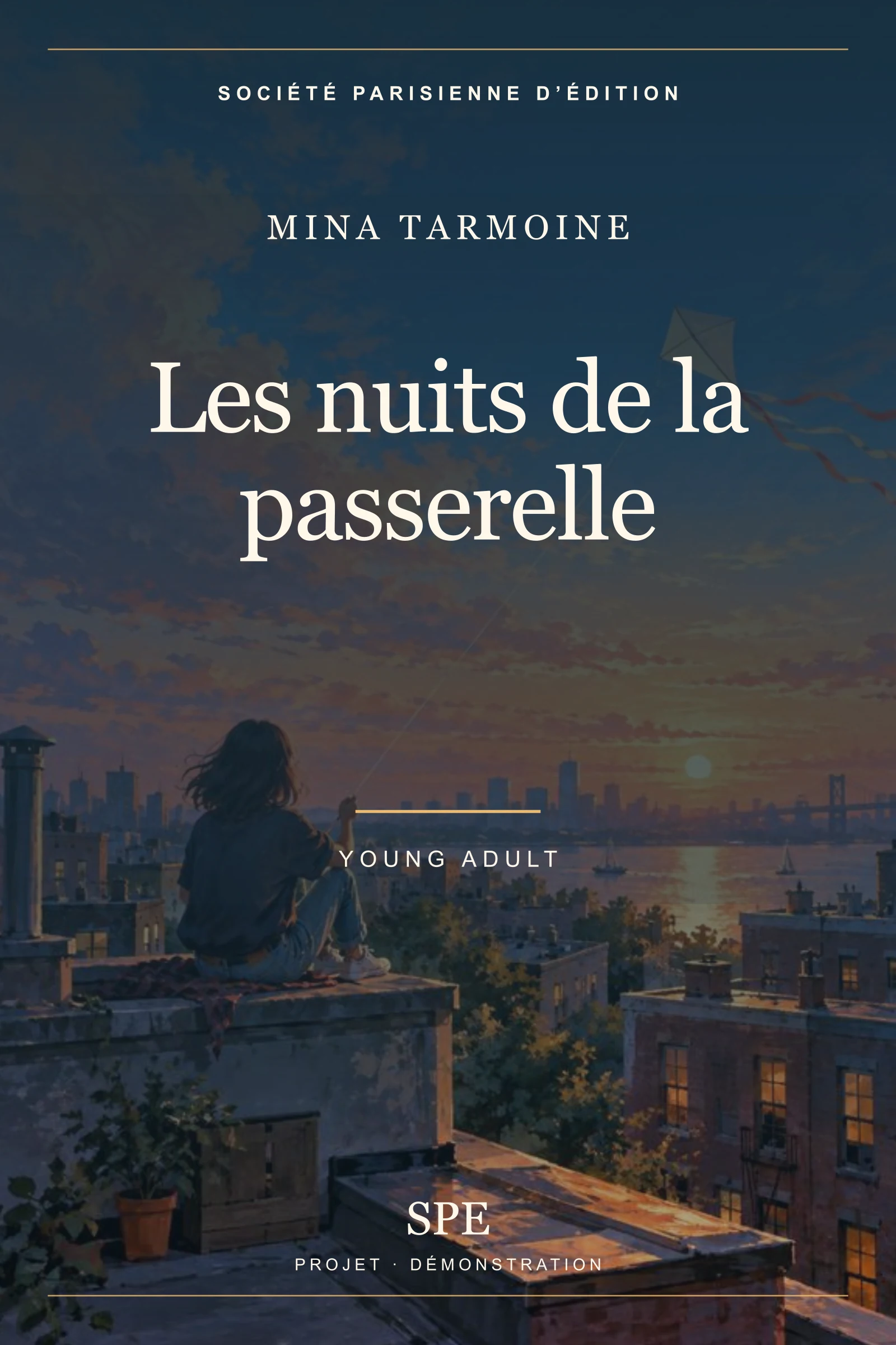 Couverture fictive : Les nuits de la passerelle