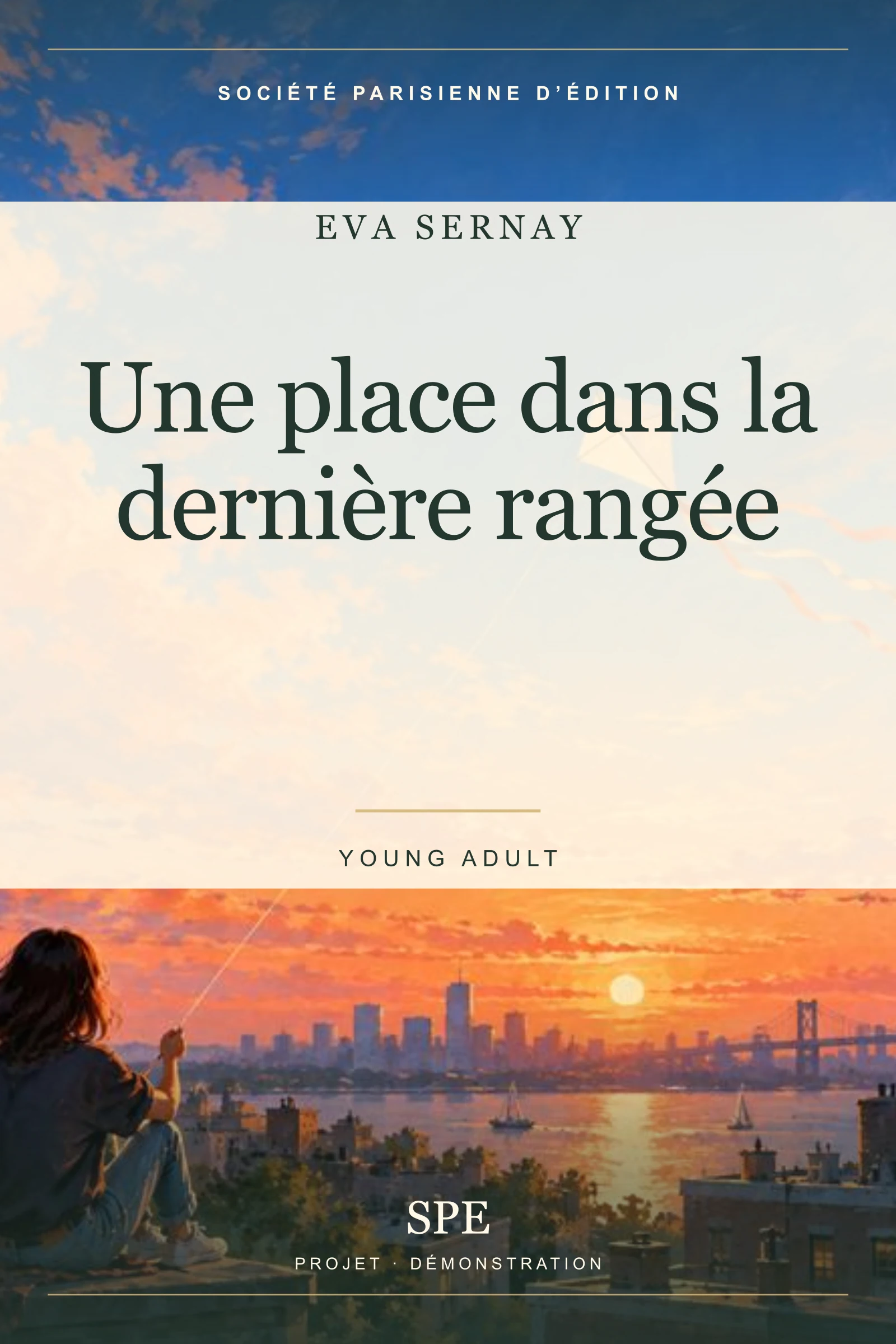 Couverture fictive : Une place dans la dernière rangée
