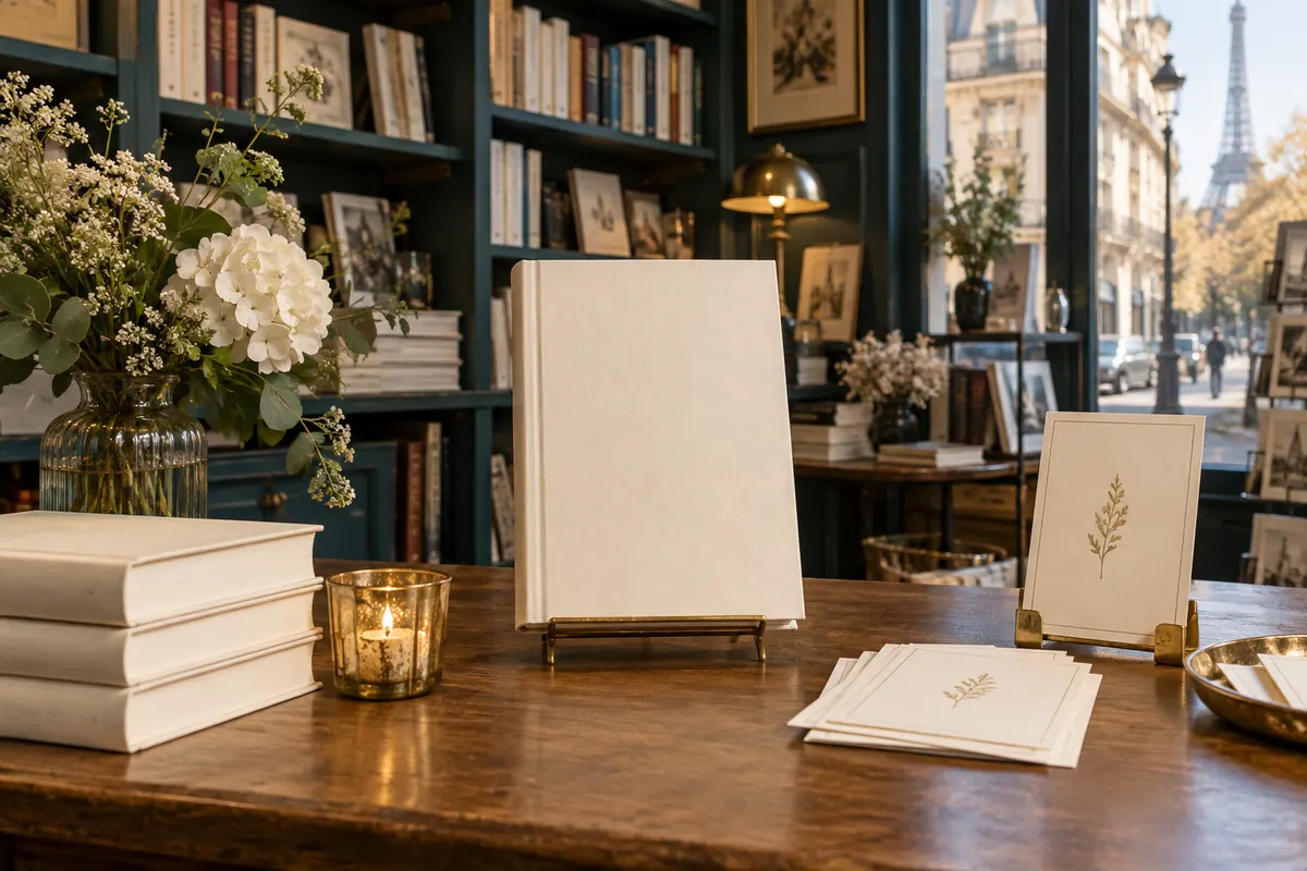 Présentation d’un livre dans une librairie